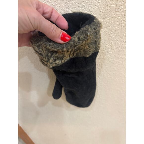 Fjall Wool Blend Large Jacket reversible  Faux Fur Lined with mittens - Picture 11 of 16